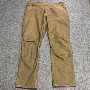 Kuhl Free Rydr Pants‎ Mens 38x31 Khaki Rugged Workwear Vintage Patina Dye